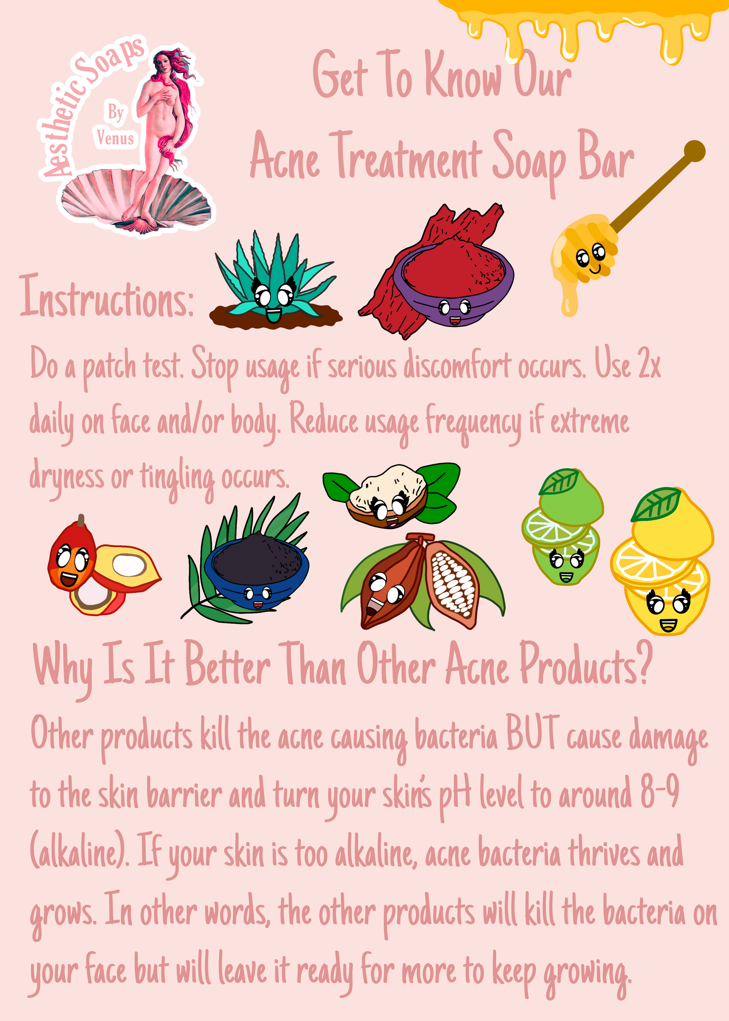 ANATOMY 2 Pack - Extreme Hormonal Cystic Acne Killer Natural Soap For Face Back Body Butt Acne