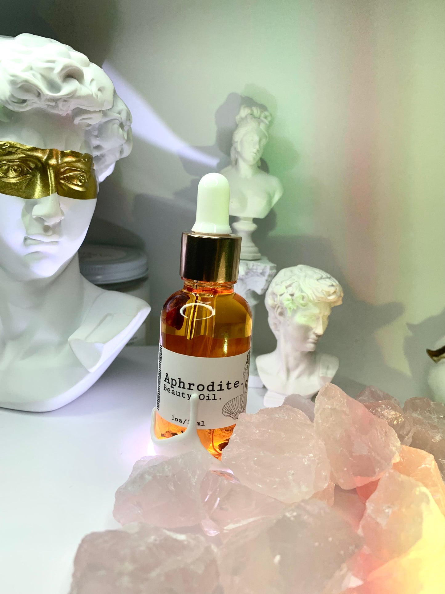 APHRODITE BEAUTY OIL - For Dry, Inflamed, Acne Skin, Dry Itchy Flakey Scalp Repair Organic Oil Remove Dark Spots & Dry Cuticles